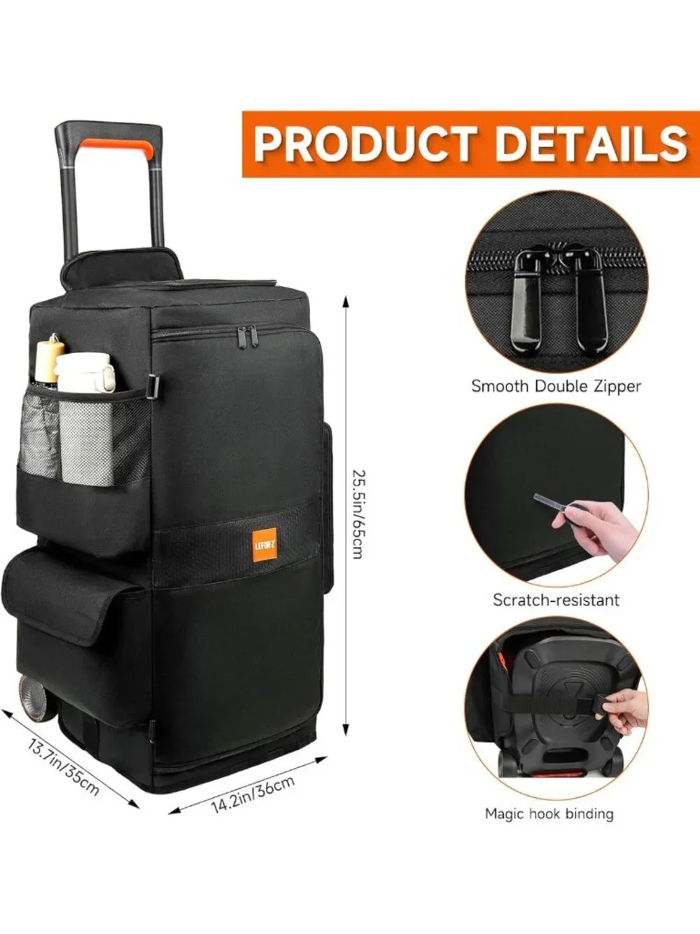 Speaker Case for JBL PartyBox 320/310 - Durable, Stylish Protection & Bottomless